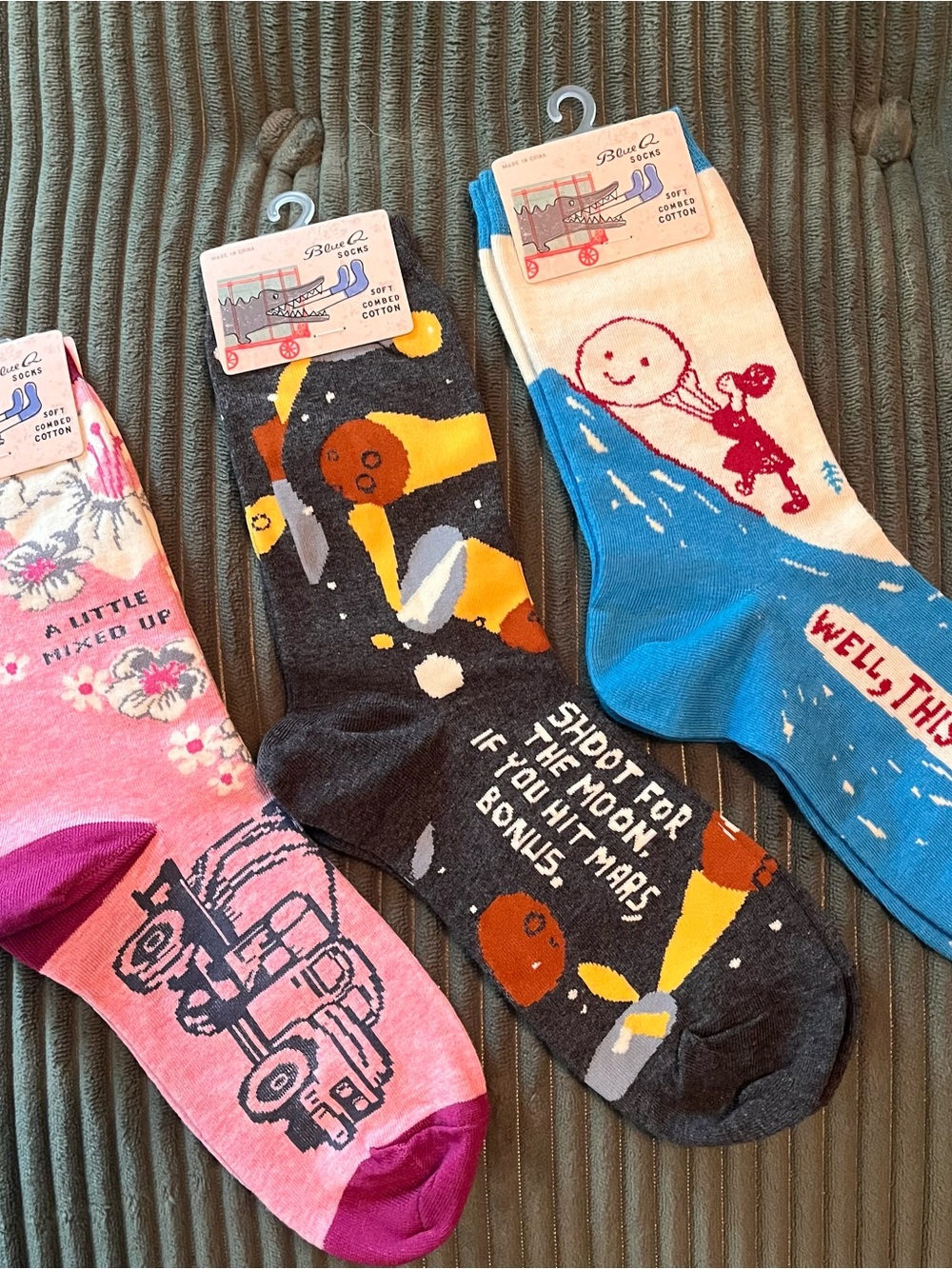 Blue Q Novelty Socks - Womenโs 3 for $15